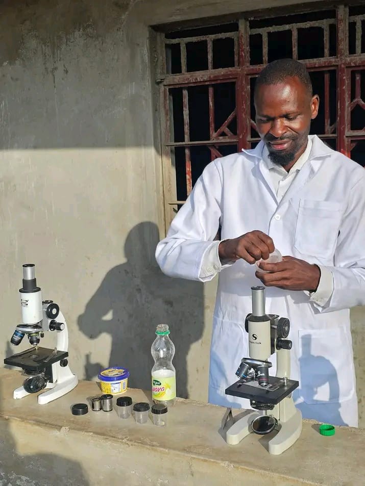 Science practical activity supporting hands-on learning.